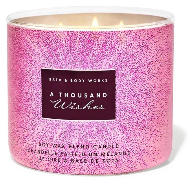 Bath & Body Works شمعة ألف أمنية بثلاث فتائل - Image 1