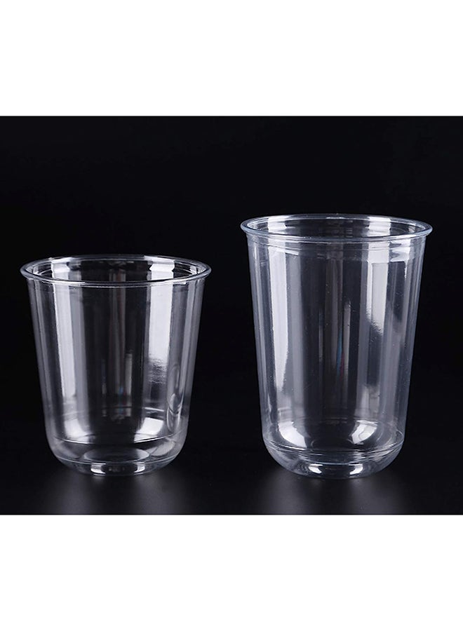 Star Cook Plastic Cups With Lids (350ml) - Image 1