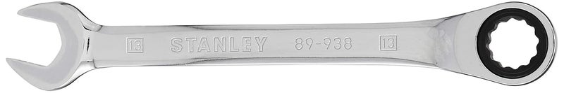 Stanley STANLEY STMT899388B 13mm Combination Stainless Steel Reversible Ratcheting Spanners Silver  - Image 1