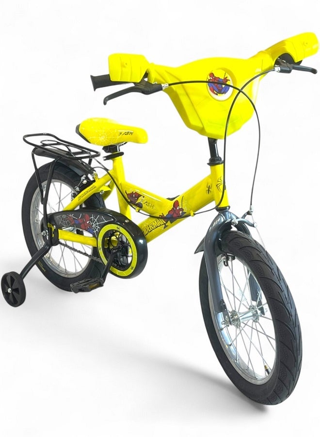 فلاش دراجة فلاش كيدز للأولاد فيها اصوات وانوار، لون اصفر، مقاس 12 من 3 سنين ل5 سنين - الوكيل الرسمي في مصر لشركة GTG TOYS - Image 1