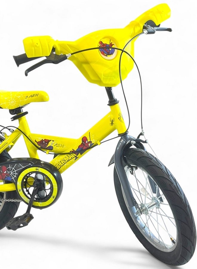 فلاش دراجة فلاش كيدز للأولاد فيها اصوات وانوار، لون اصفر، مقاس 12 من 3 سنين ل5 سنين - الوكيل الرسمي في مصر لشركة GTG TOYS - Image 3