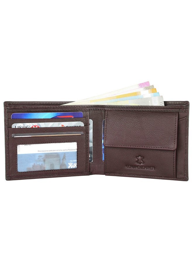 NAPA HIDE Brown Leather Wallet for Men I Handcrafted I 4 Credit/Debit Card Slots I 2 Currency Compartments I 1 Transparent ID Window - Image 4