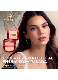 L'OREAL PARIS كريم أساس Infaillible 24H Fresh Wear على هيئة بودرة، 245 - Golden Honey  - Image 3