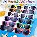 Oleitodh 48 Pack Kids Sunglasses Party Favors Kids Neon Sunglasses Bulk Childrens Sunglasses Boys Girls Eyewear Pack for Goody Bag Fillers Summer Beach Pool Birthday Party Supplies - Image 4