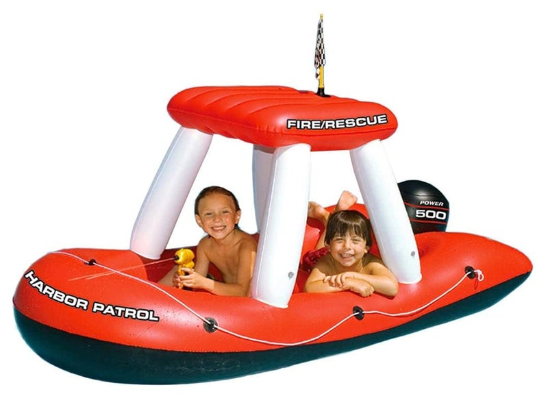 Swimline Fireboat Squirter Inflatable Pool Toy RedWhite 60 X 33 X 32 - Image 2