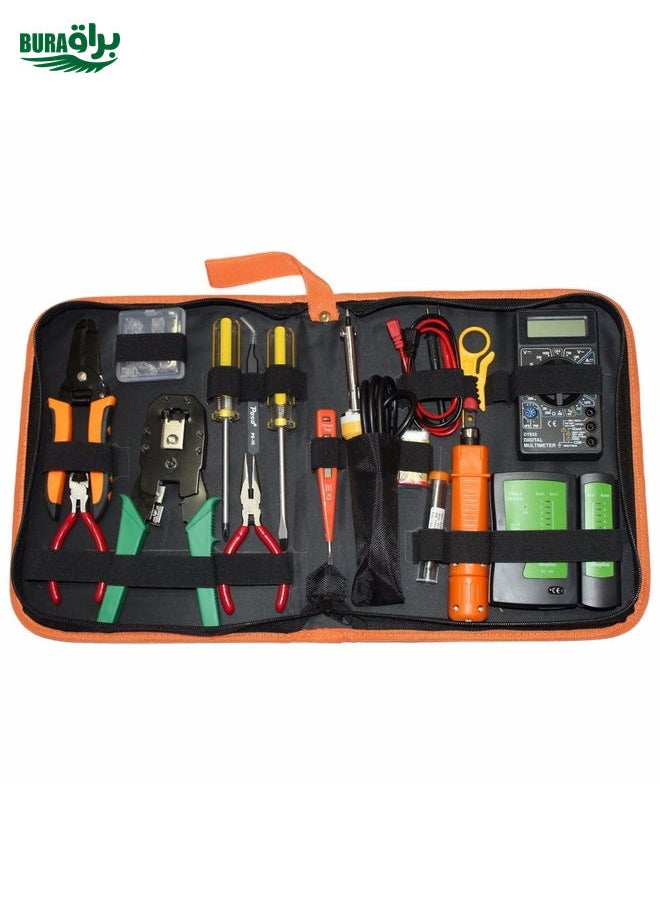 BURAQ JAKEMY PS-P15 16 in 1 Professional LAN Network Kit Crimper Cable Wire Stripper Cutter Pliers Screwdriver Tool  - Image 1