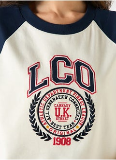 Lee Cooper Logo Embroidered Crew Neck T-Shirt  - Image 3