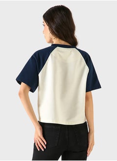 Lee Cooper Logo Embroidered Crew Neck T-Shirt  - Image 2
