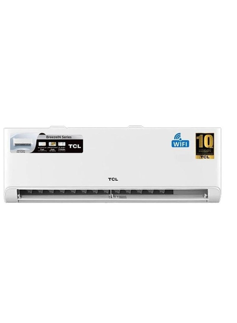 تي سي إل مكيف هواء سبليت Breeze N بسعة 1.5 طن 18400 BTU مع تكنولوجيا العاكس وواي فاي للتبريد فقط - Image 1