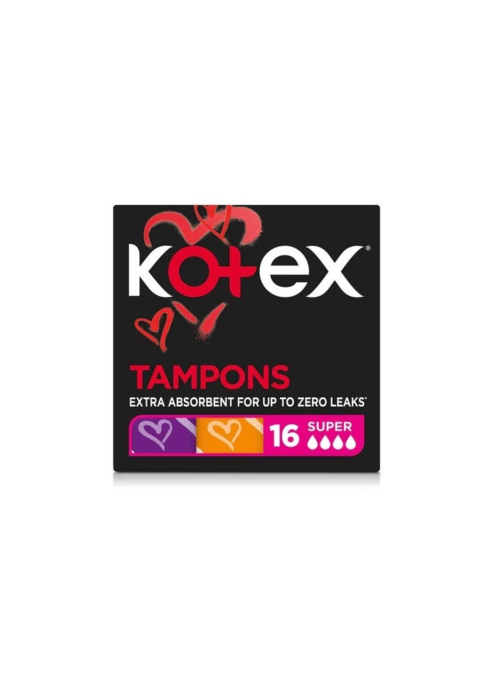 كوتكس سدادات قطنية كوتكس سوبر 16S (Kc313)