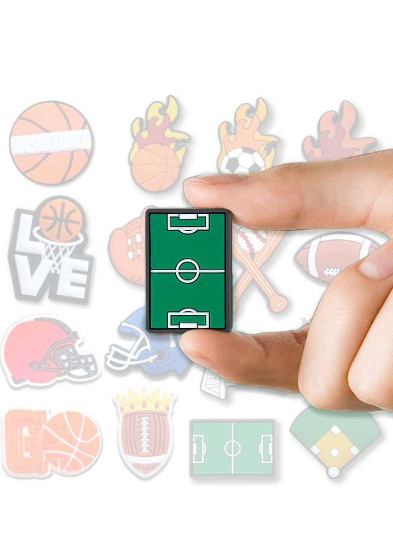 Excefore Crocs Shoe Decoration Charms 30 Pcs Sports Croc Accessories PVC Shoe Charms for Crocs Shoes Bracelets Wristband - Image 4