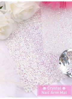 EBANKU Nail Art Hand Rest Pad For Nail Art Cushion Pillow Ebanku Shiny Nail Table Mat Desk Pad Nail Arm Rest Foldable Washable Manicure Set Tools Salon Practice Hand Holder  - Image 4