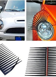 Car Headlight Sticker, False Eye Lash Sticker Cute Eyelashes Funny Auto Head Lamp Decoration Decals 2pcs for Volkswagen Beetle Withstands All Weather Driving Conditions