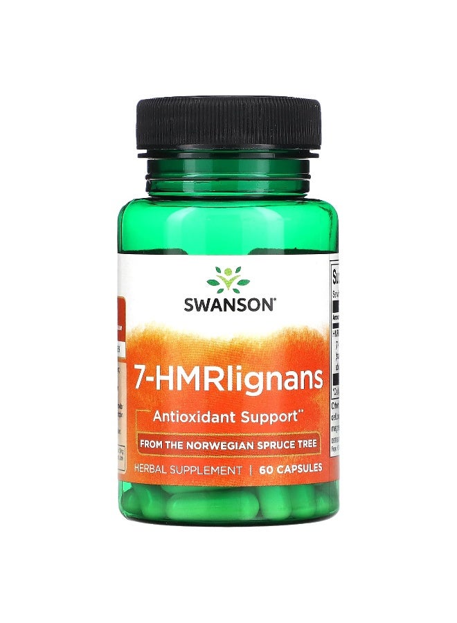 Swanson, 7-HMRlignans, 40 mg, 60 Capsules - Image 1
