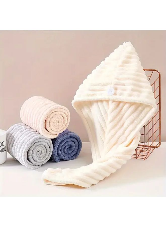 1pc Womens Luxury Coral Hair Towel Wrap Super Absorbent Quick Dry Hair Turban No Blow Dryer Needed Soft Post Shower For Sensitive Scalp Pink Spa And Bathroom Essentials - Image 1