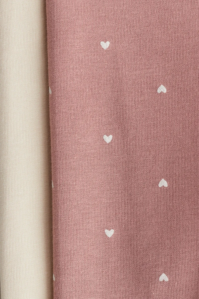 H&M 2-pack cotton leggings with brushed inside