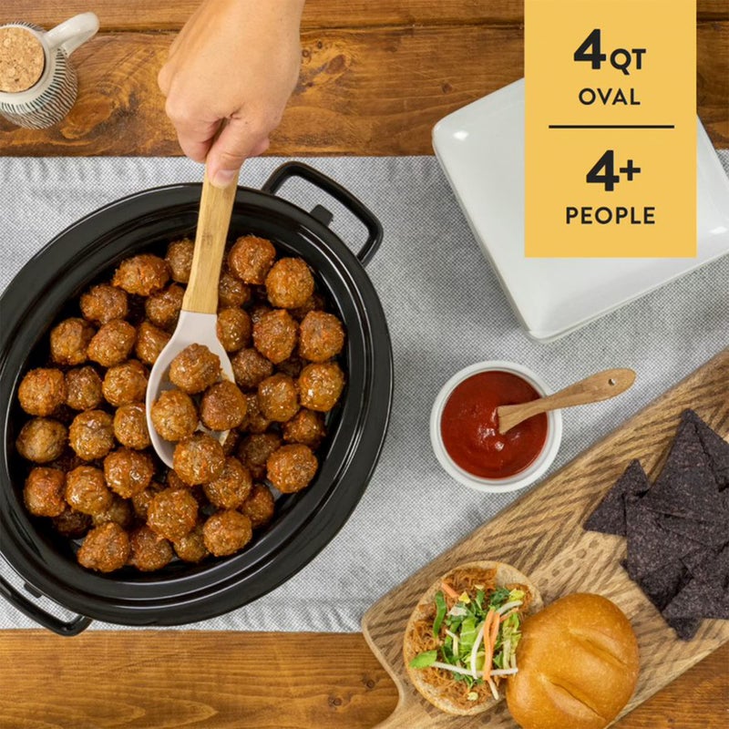 Crock-Pot 4 Quart Travel Proof Cook and Carry Programmable Slow Cooker with Locking Lid, Convenient Handles, and Digital Display, Stainless Steel - Image 4