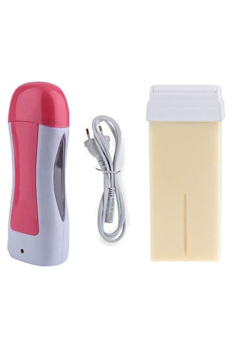 واكس ديفايس طقم إزالة الشعر بلفافة شمع دافئة بتصميم أنيق - جهاز تسخين شمع كهربائي مع خرطوشة إعادة تعبئة | نظام إزالة شعر سهل وسريع لبشرة ناعمة في المنزل أو الصالون - Image 4