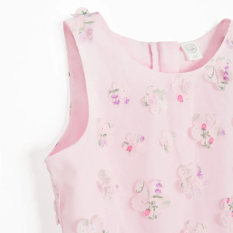 Cool Club PINK POLYESTER DRESS N/S