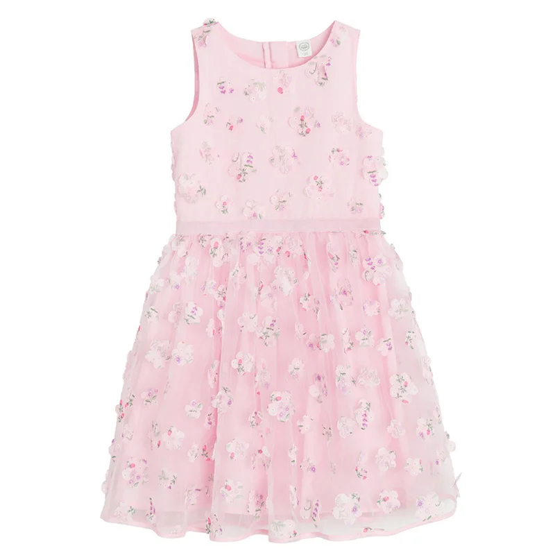 Cool Club PINK POLYESTER DRESS N/S