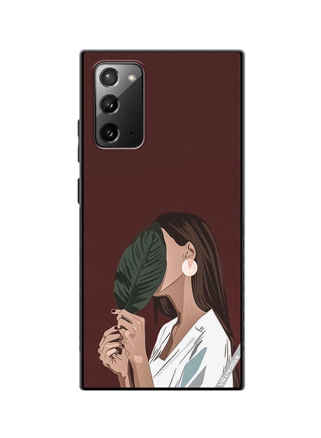 VR CREATIVE Protective Case Cover For Samsung Galaxy Note20 5G Leaf Girl Design Multicolour - Image 1