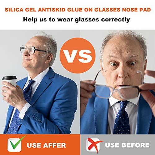 SMARTTOP Clear Eyeglass Nose Pads - SMARTTOP Stick on 2.5mm Silicone Anti Slip Adhesive Eyewear Nose Pads Cushions for Eyeglasses Sunglasses Spectacles - 12 Pairs - Image 4