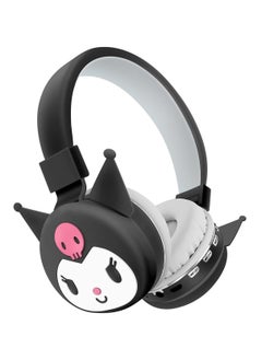 General Kids Over Ear Headphones, Kids Bluetooth Headphones, Cat Ear Bluetooth Headphones with Microphone, TF Card, Kids Headphones for Teens, Boys, Girls (Black)  - Image 1