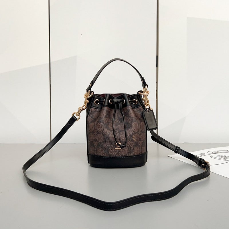 Koujia Presbyopic Bucket Bag Women'S Retro Cross-Body Bag Fashionable And Versatile Drawstring Handbag All Year Round - Image 5