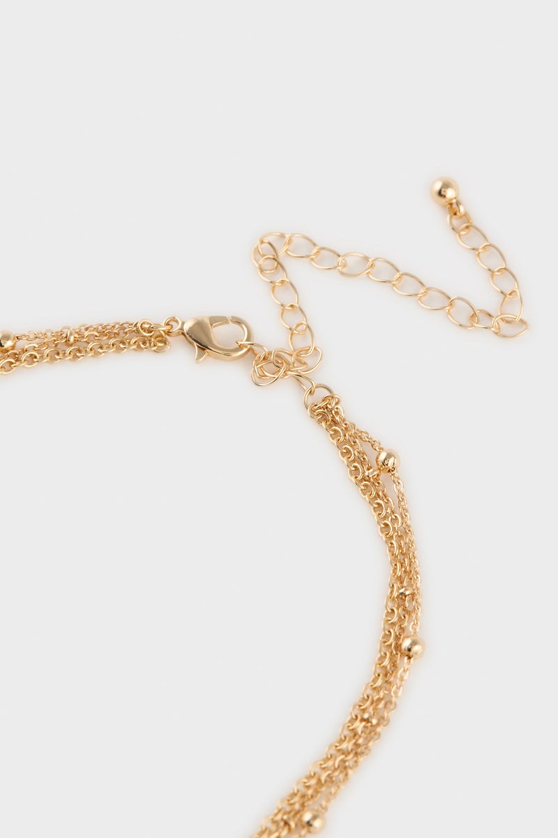 DeFacto Gold Woman Woman 3 Piece Necklace Set Casual - Image 3