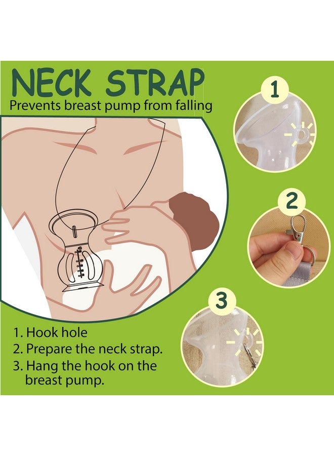 Amplim Manual Breast Pump | Gen 3 Food Grade Silicone Milk Collector for Breastfeeding Nursing Mom with Stopper and Lanyard | Registry Essentials for Newborn, Infant, Baby | 5 oz (Blue Green) - Image 3