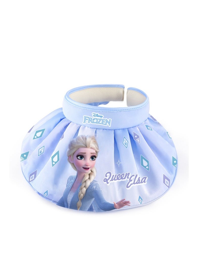 KUYING Ice and Snow Adventure Children's Baseball Hat Girl's Duck Tongue Hat Summer Thin Mesh Sunshade and Sunscreen Braid 