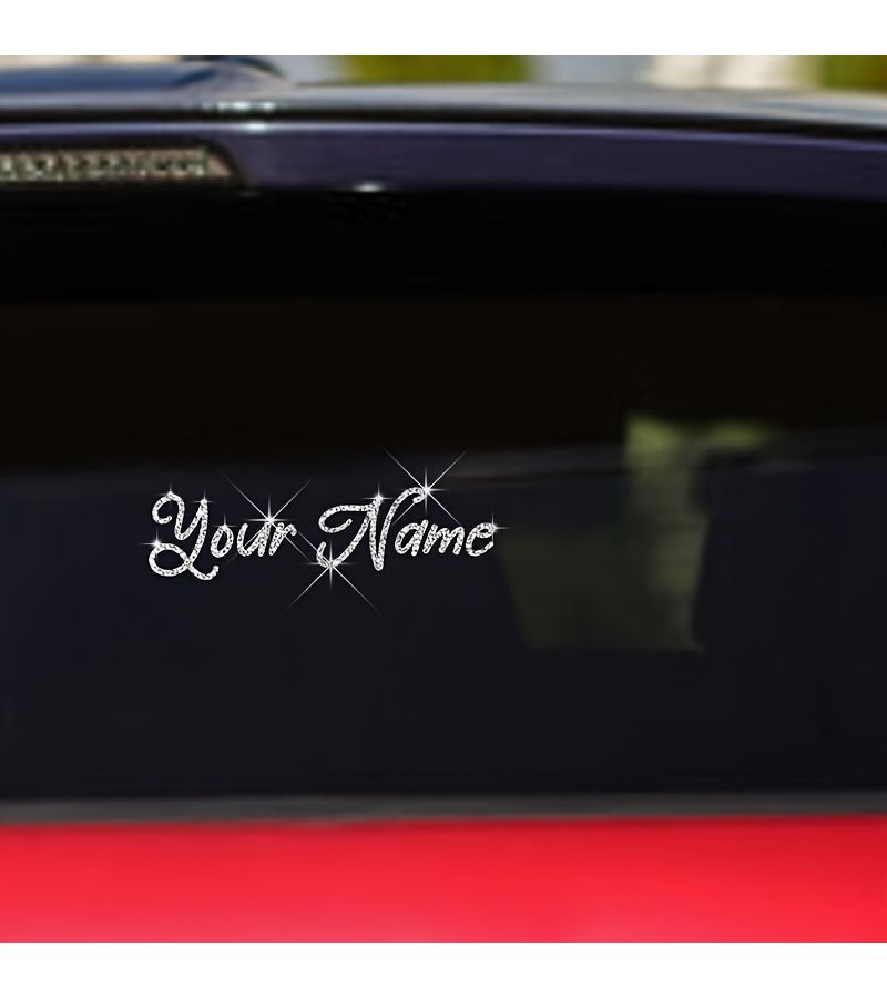 Personalized Name Sticker Shinny Silvery Self Adhesive Vinyl Decal For Cars Laptop Water Bottle Vehicle Customization Gift Idea M 2 Inch - Image 4