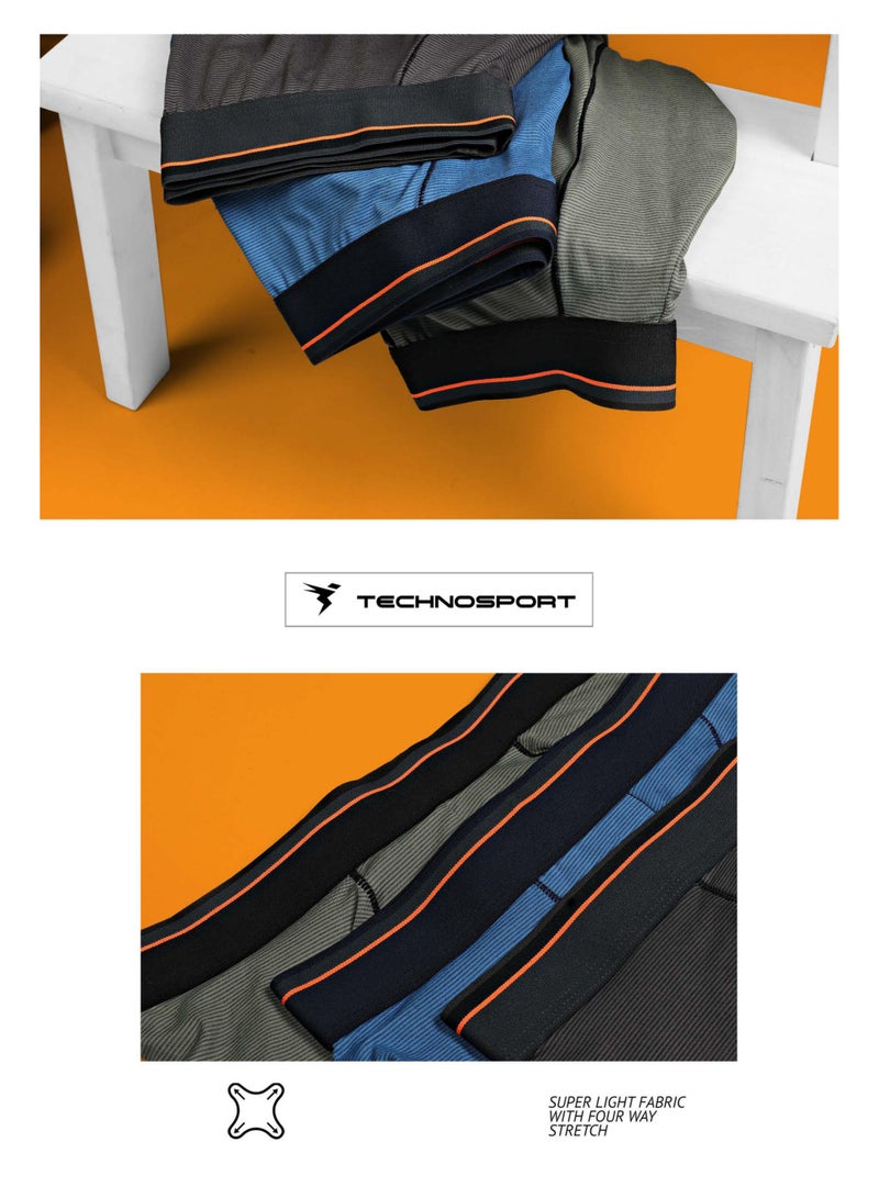 Technosport 3 Pack Everyday Stretch Boxer Brief  - Image 2