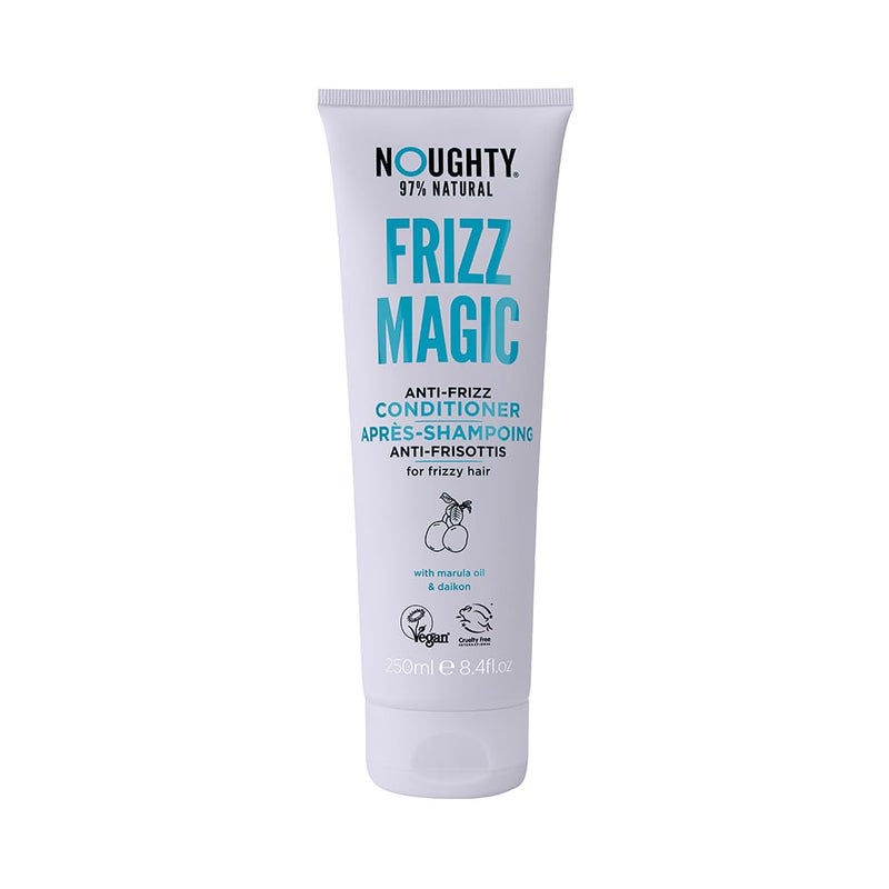 Noughty 97% Natural Frizz Magic Conditioner, Anti Frizz Cleanser for Frizzy and Curly Hair to Smooth and Shine with Marula Oil and Daikon, Sulfate Free Vegan Haircare 8.4fl.oz - Image 1