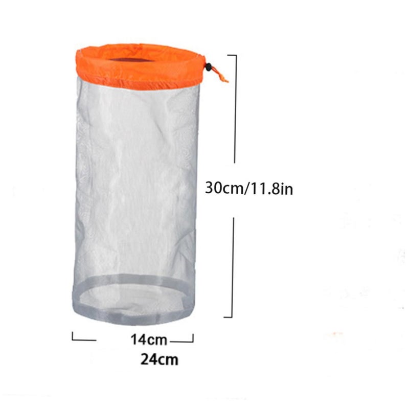 Mesh Drawstring Storage Pouch For Gym Camping Travel Sports Activities - Image 3