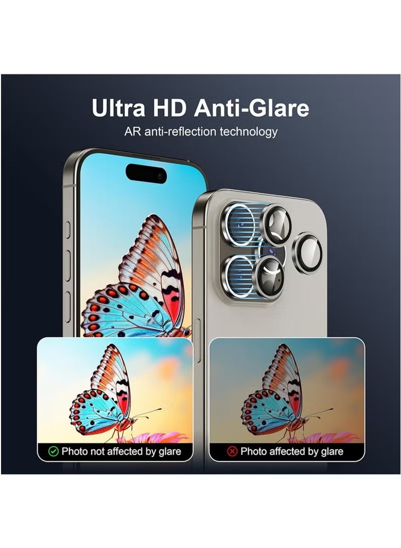 Anti-Scratch Tempered Glass Camera Protector for iPhone 15 Pro /Pro Max - Image 2