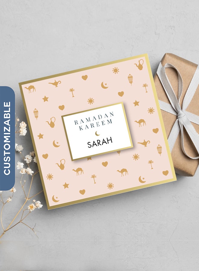 Share the Love Personalised Ramadan Greeting Card - Elegant Design with Custom Message Option
