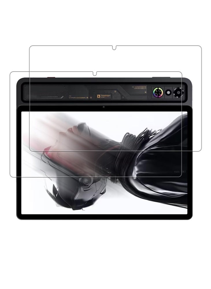 2 Pack Screen Protector Compatible with ZTE Nubia Red Magic Gaming Tablet 3 Pro 9.06 inch 2025 Tablet Tempered Glass Scratch Resistant Bubble free 9H Hardness - Image 1