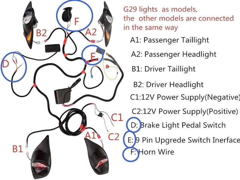 BestAccess Golf Cart Light Upgrade Kit - Image 5
