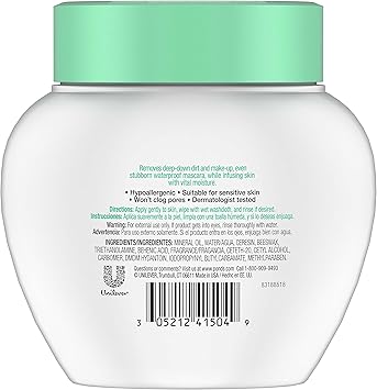 PONDS PONDS Cold Face Cream Skin Care Facial Cleanser for All Skin Types Deep Moisturizing Face Wash Makeup Remover 95 oz 3 Pack - Image 3