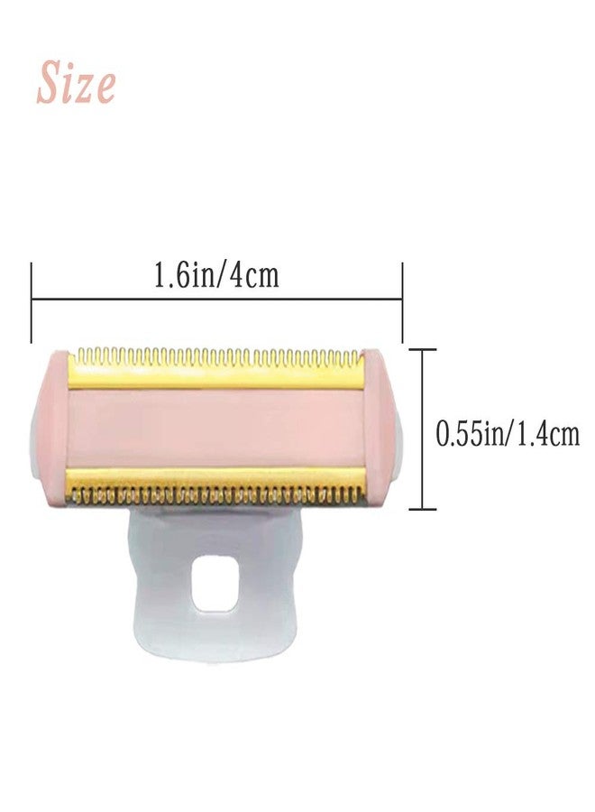 INVODA 4PCS Shaver Replacement Heads Compatible with Perfect Finishing Touch Flawless Body Rechargeable Ladies Shaver Blades (Shaver Head 4PCS + velvet Bag + 2 Brushes - Image 4