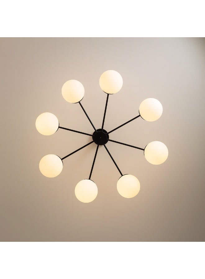 Cluc Black steco  Globo di vetro Chandelier - 8  globes - Image 2