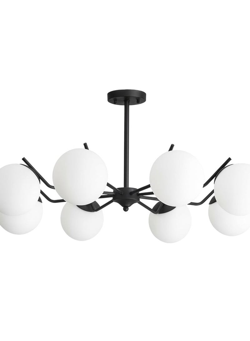 Cluc Black steco  Globo di vetro Chandelier - 8  globes - Image 3