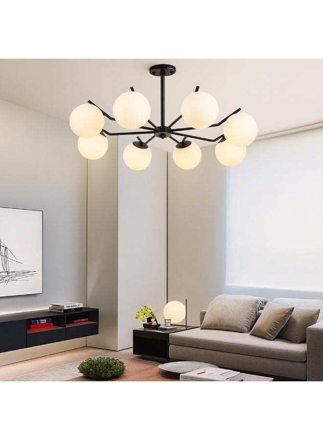 Cluc Black steco  Globo di vetro Chandelier - 8  globes - Image 4