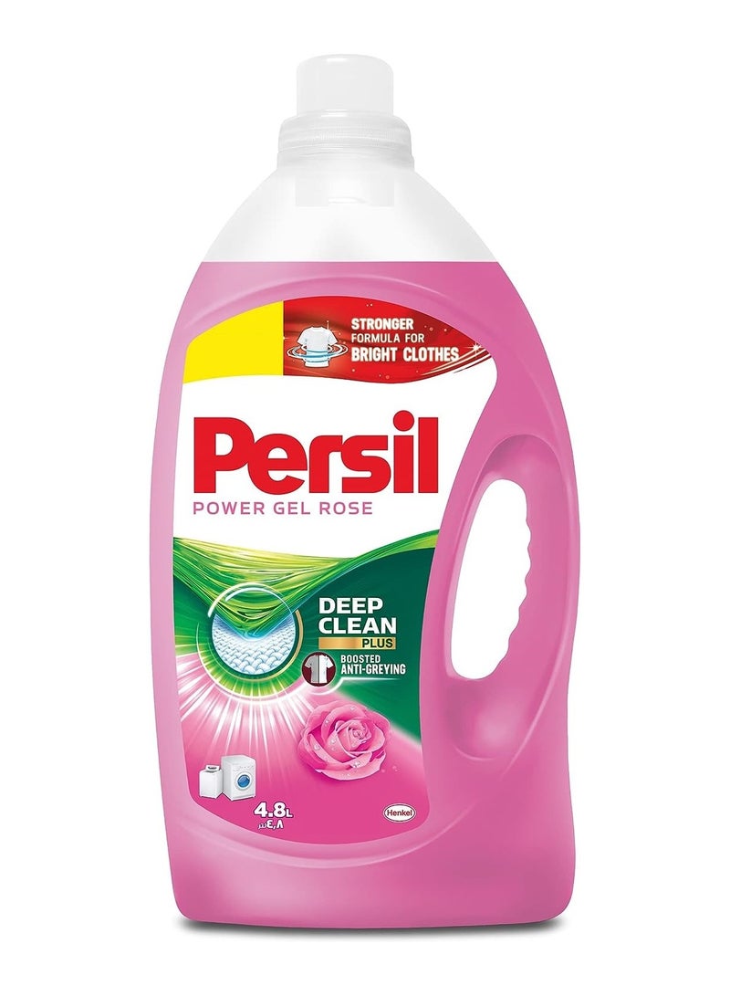 Persil Power Gel Liquid Laundry Detergent Rose 4.8Litre - Image 2