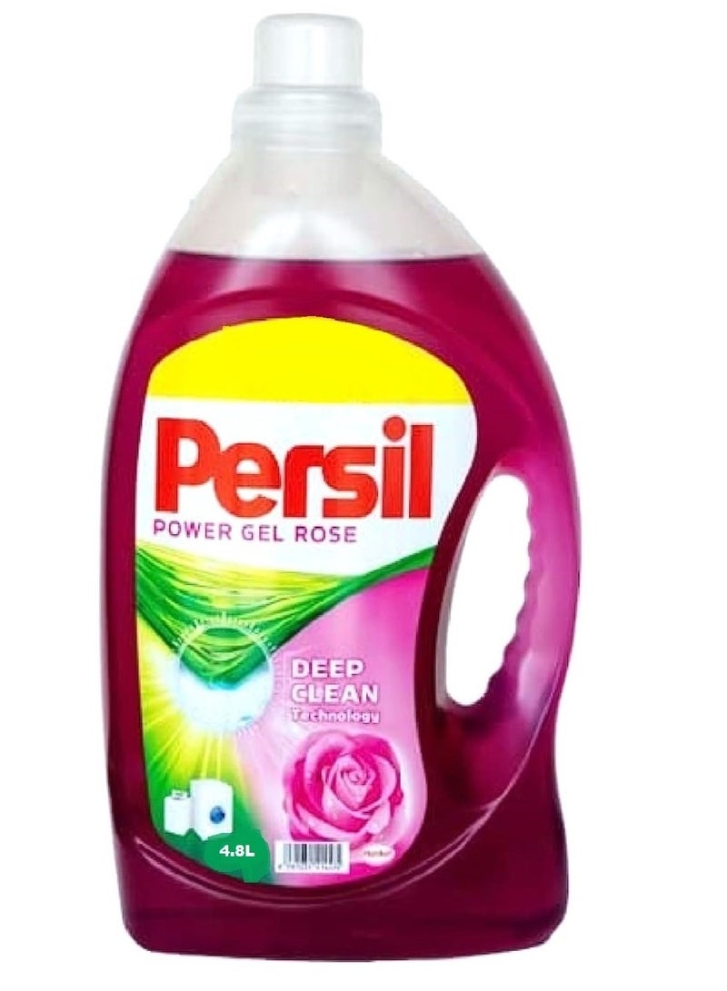Persil Power Gel Liquid Laundry Detergent Rose 4.8Litre - Image 3