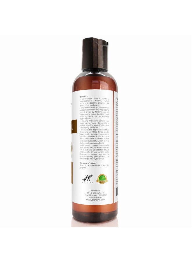 velona Lanolin Oil Usp Grade 4 Fl Oz | 100% Pure And Natural Carrier Oil | Refined, Cold Pressed | Skin, Hair, Body & Face Moisturizing | Use Today - Enjoy Results - Image 1