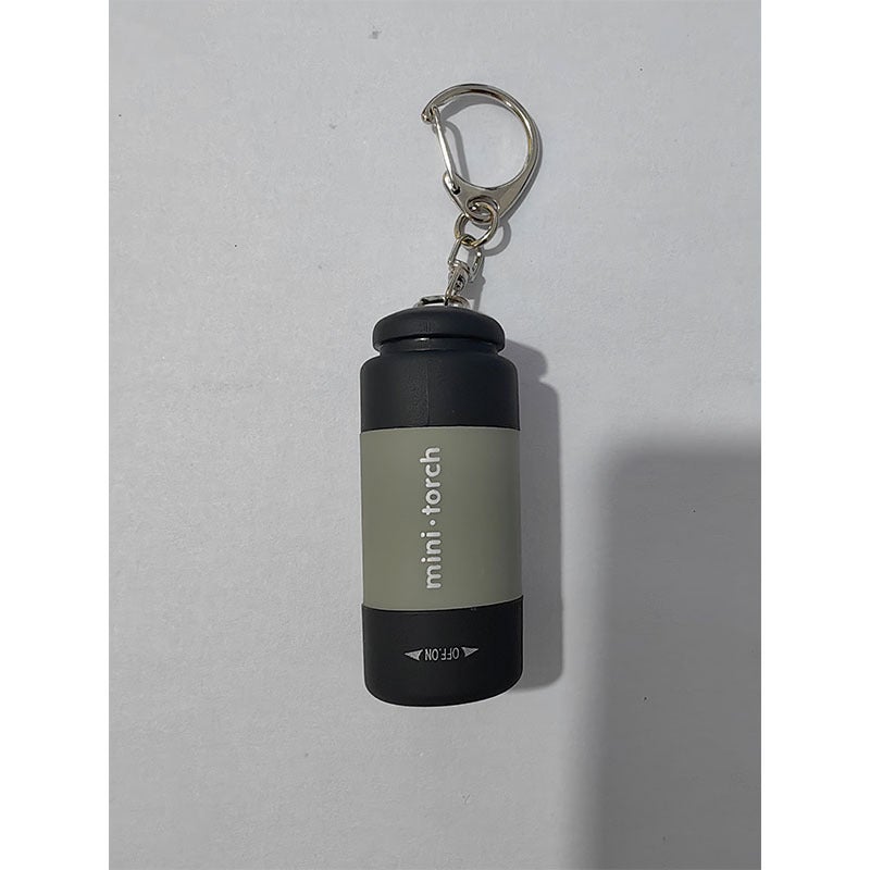 Portable Mini LED Flashlight Rechargeable Grey Grey