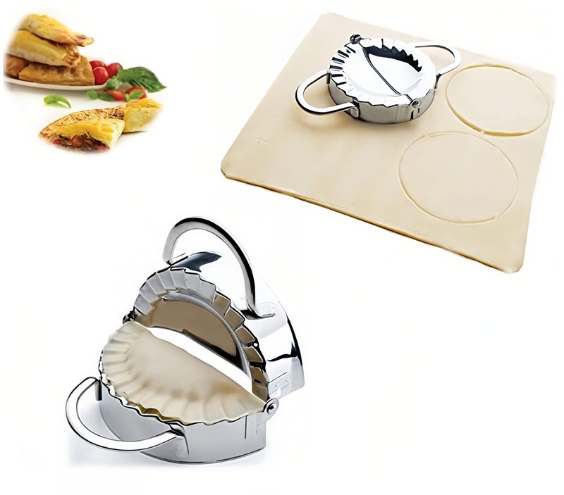New Stainless Steel Ravioli Mould Dumpling Maker Mold Wrapper Pierogie Pie Crimper Pastry Dough Press Cutter Kitchen Gadgets S 3inch