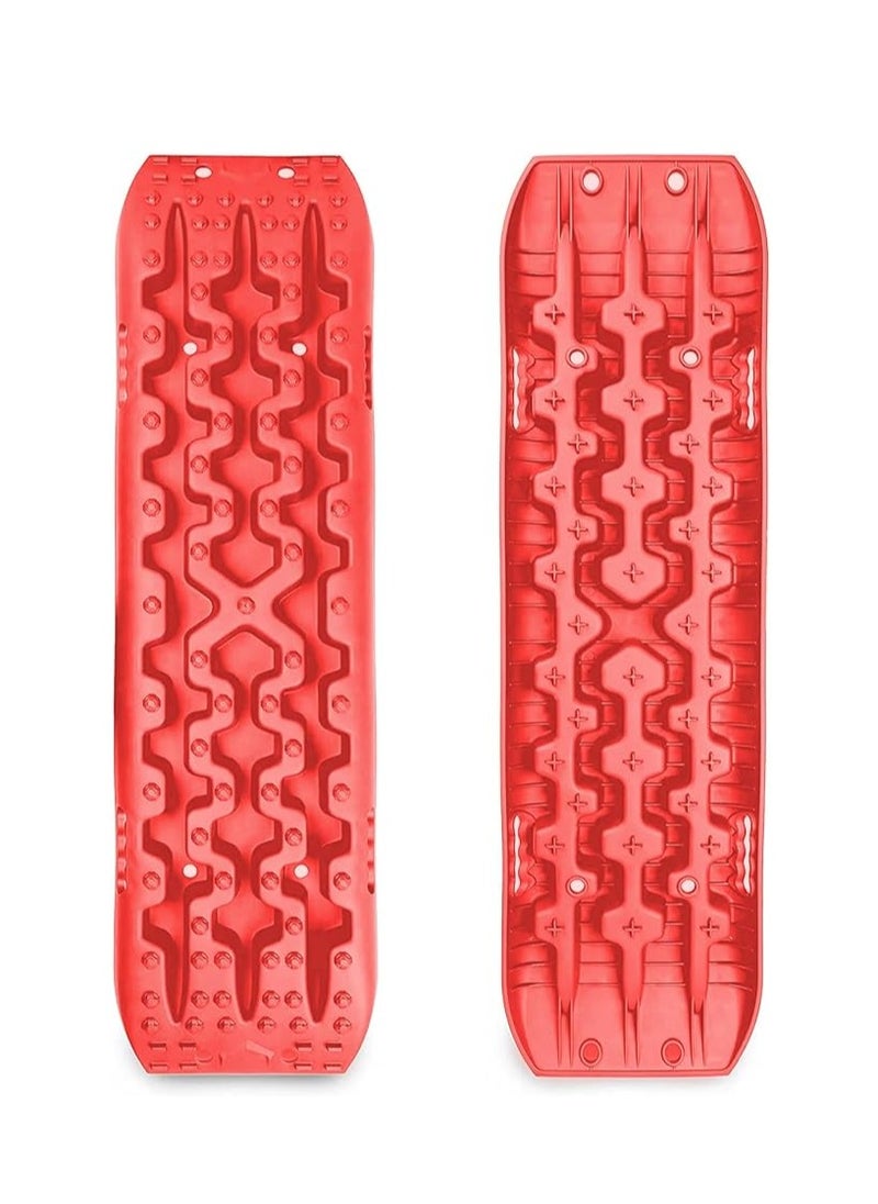 Royal Polar Recovery Traction Tracks for Off-Road Mud 10 TON Sand, Snow Tire Ladder Traction Track Vehicle Extraction Traction Mats (Red)  - Image 2